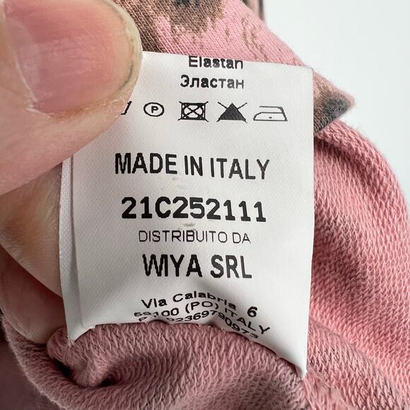 Wiya Italy Leopard Print Pullover Sweatshirt Women's One Size - Picture 7 of 8